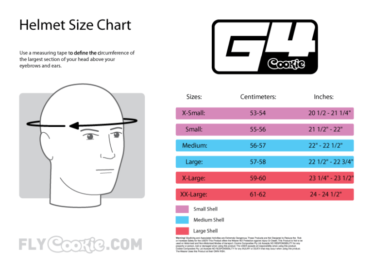Cookie G4 CE rated full face helmet